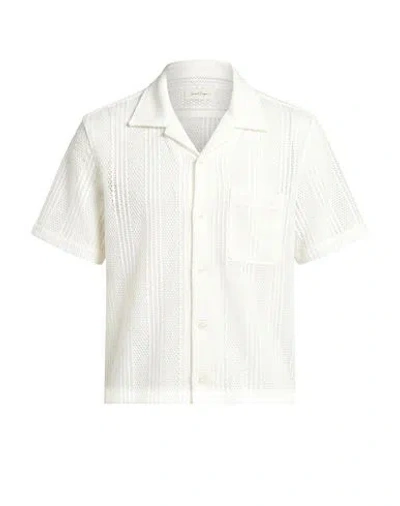 Second / Layer Man Shirt Ivory Size L Polyester In White
