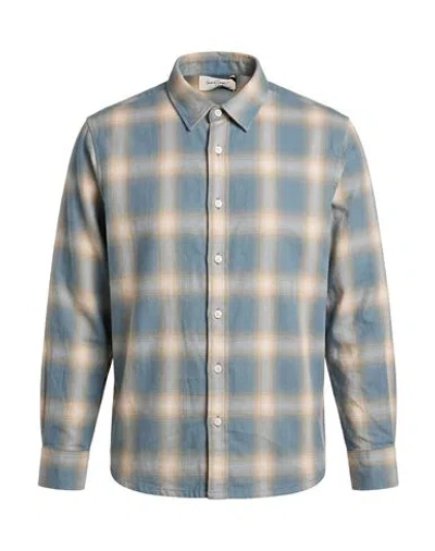 Second / Layer Man Shirt Light Blue Size S Cotton, Viscose