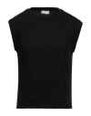 Second / Layer Man T-shirt Black Size M Cotton, Elastane In Black