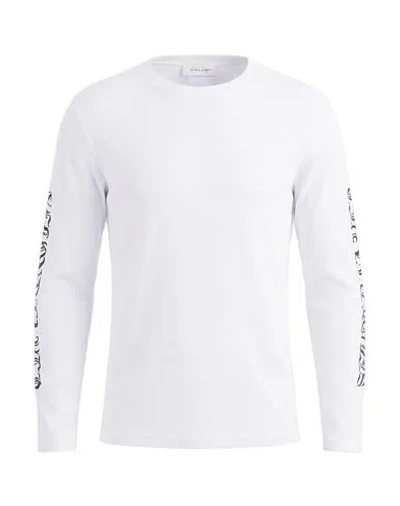 Second / Layer Man T-shirt Ivory Size Xl Tencel, Wool In White