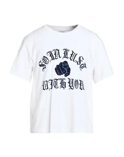 Second / Layer Man T-shirt Off White Size S Organic Cotton