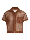 SECOND / LAYER MEN'S INDIO CROPPED MESH SHIRT