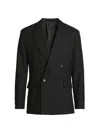 SECOND / LAYER MEN'S PICO WOOL DOUBLE-BREASTED BLAZER