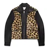 Second / Layer Phreak Leopard-print Jacket In Black