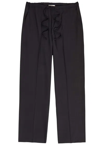 Second / Layer Second Layer Primo Baggy Woven Trousers In Black