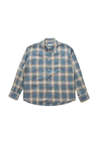 Second / Layer Second Layer Relaxed Long Sleeve Shirt Blue