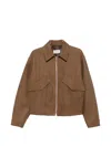 Second / Layer Revival Flight Leather Jacket In Brown