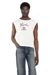 Second / Layer Rocker Foo Ringer Tank Top In White