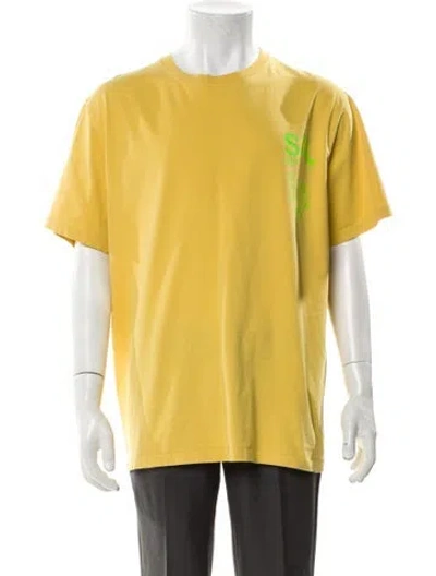 Pre-owned Second / Layer Scoop Neck Short Sleeve T-shirt In Yellow