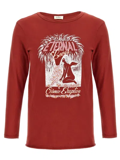 Second / Layer Second/layer 'eternal Lover' T-shirt In Red
