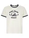 Second / Layer Second/layer 'flick, Spark, Inhale Ringer' T-shirt In White