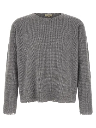 SECOND / LAYER SECOND/LAYER GRAY WOOL MEN'S CARDIGAN