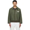 Second / Layer Lucky Station Patch-detail Zip-up Jacket In Green