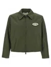 Second / Layer Lucky Station Patch-detail Zip-up Jacket In Green