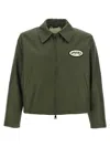 Second / Layer Lucky Station Patch-detail Zip-up Jacket In Green