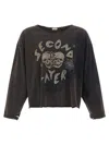 Second / Layer Second/layer 'skull' T-shirt In Brown