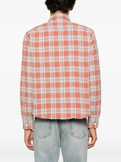 Second / Layer Sherman Checked Shirt In Red