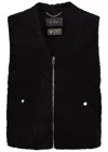 Second / Layer Second Layer Sherpa Shearling Vest In Black