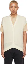 Second / Layer Ssense Exclusive Off-white Servizi Vest In Off White