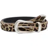 Second / Layer Tan 'the Doc' Belt In Animal Print