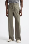 Second / Layer Second Layer Tio Wool Wide Leg Pants In Green