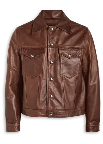 Second / Layer Second Layer Trucker Leather Jacket