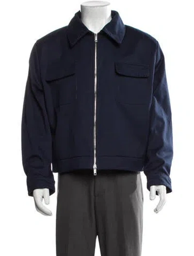 Pre-owned Second / Layer Utility Jacket In Blue