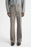 Second / Layer Second Layer Valluco Pinstripe Wool Pants In Gray