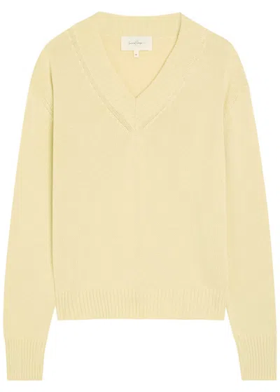 Second / Layer Second Layer Vexed V-neck Cotton-blend Jumper In Multi