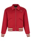 Second / Layer Second Layer Aces Embroidered Satin Bomber Jacket In Multi