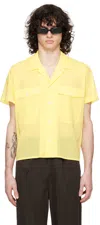 SECOND / LAYER YELLOW CROPPED SHIRT