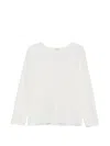 Second / Layer Zero Thermal Waffle-knit T-shirt In White