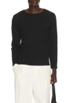 Second / Layer Black Zero Thermal Long Sleeve T-shirt In Black