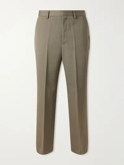 Second / Layer Zooty Straight-leg Wool-twill Suit Trousers In Brown