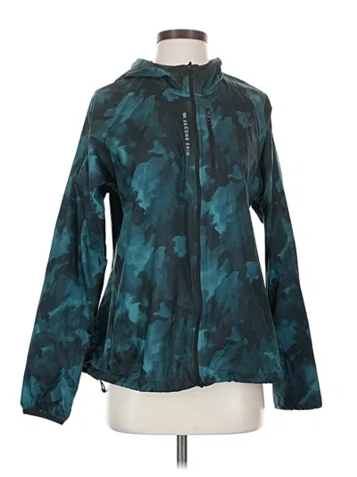 Pre-owned Second Skin Windbreaker Jacket In Blue