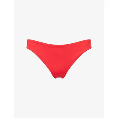 Second Summer Womens Red High-waist Bikini Bottoms Xl