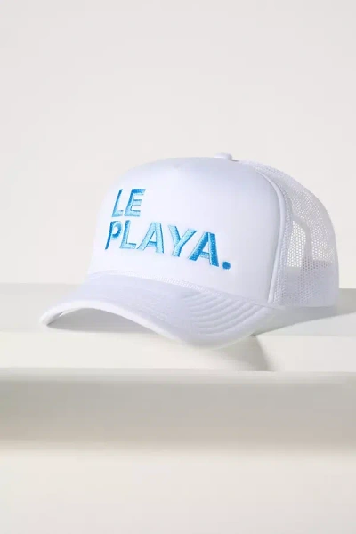 Secret Charm Le Playa Trucker Hat In White