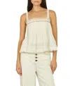 Secret Mission Audrey Top In Antique Creme