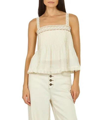 Secret Mission Audrey Top In Antique Creme
