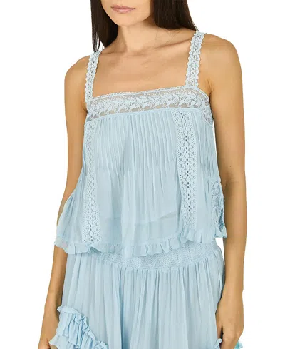 Secret Mission Calantha Top In Cloud Blue