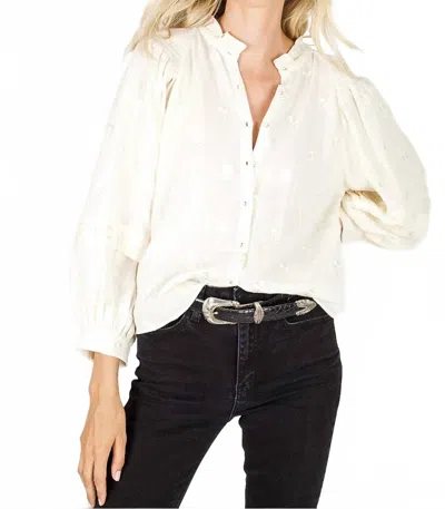 Secret Mission Cecile Blouse In Creme In White