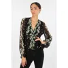 Secret Mission Emerson Blouse In Black