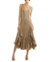 Secret Mission Evelyn Dress In Brown