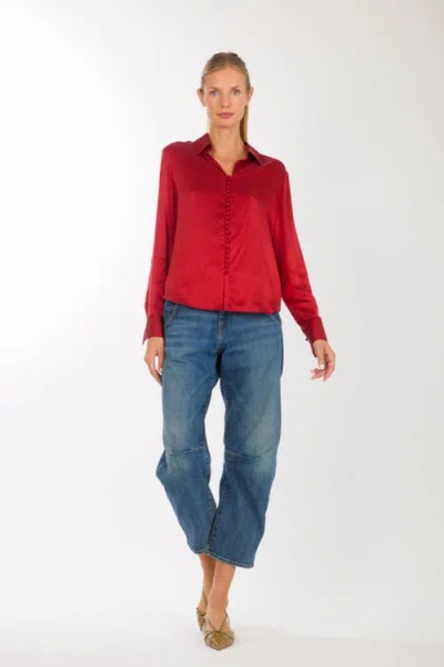 Secret Mission Joanne Blouse In Red