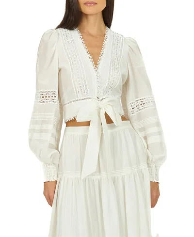 Secret Mission Karina Top In Off White