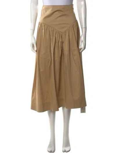 Pre-owned Secret Mission Midi Length Skirt In Neutrals