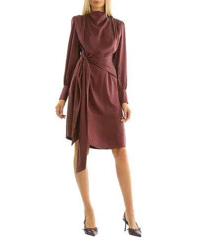Secret Mission Mina Dress In Brown