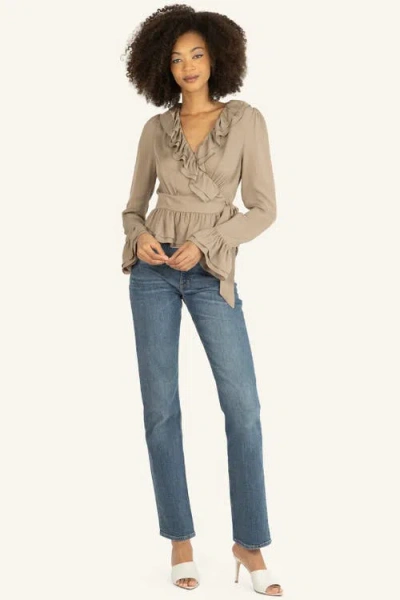 Secret Mission Noelle Blouse In Brown