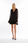 Secret Mission Poet Dress In Black
