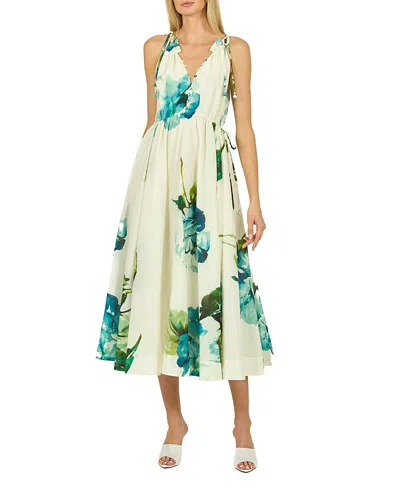 Secret Mission River Dress In Watercolor Blue Floral
